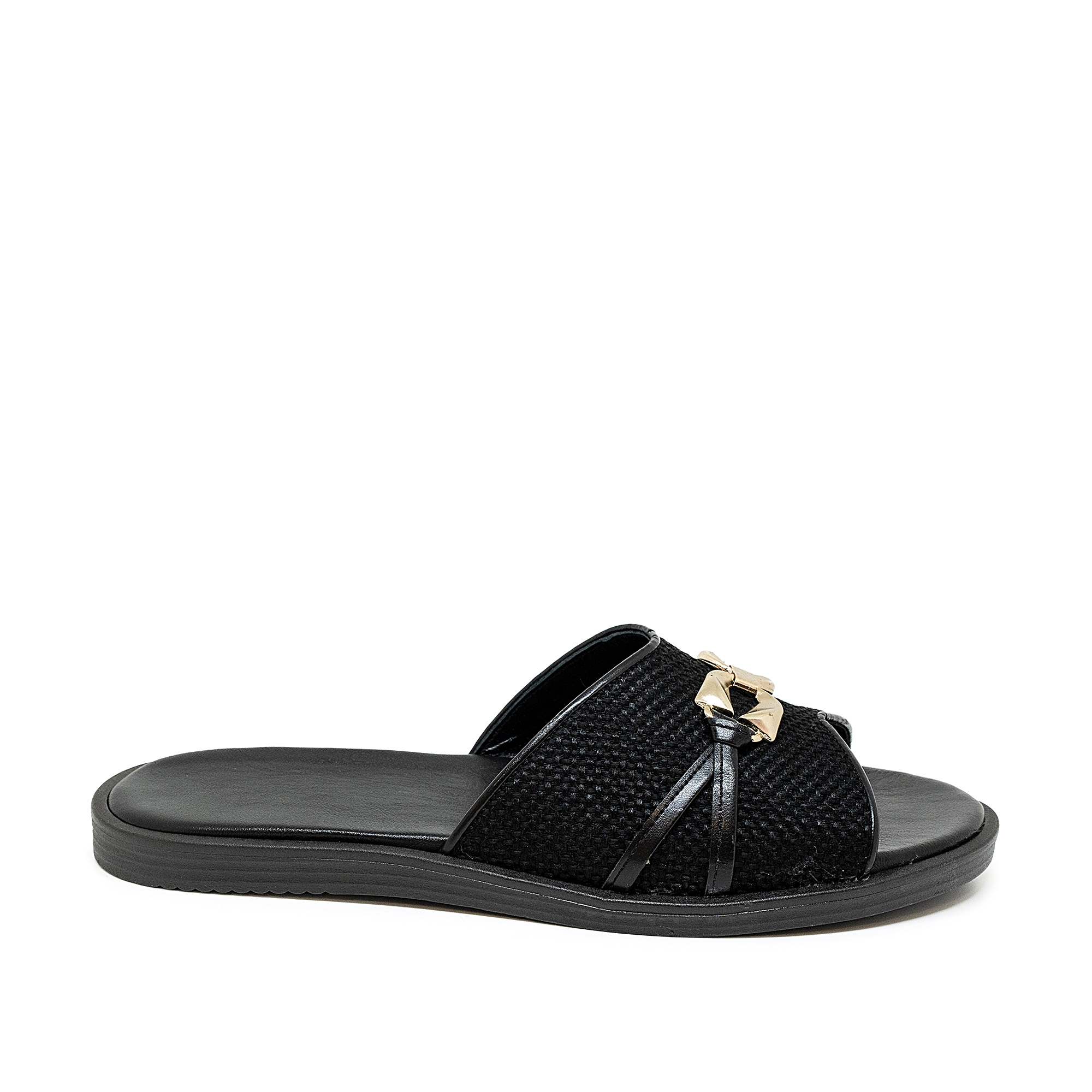 Bigshoes Bigshoes KL0101-01 Δερμάτινο Σανδάλι Μαύρο